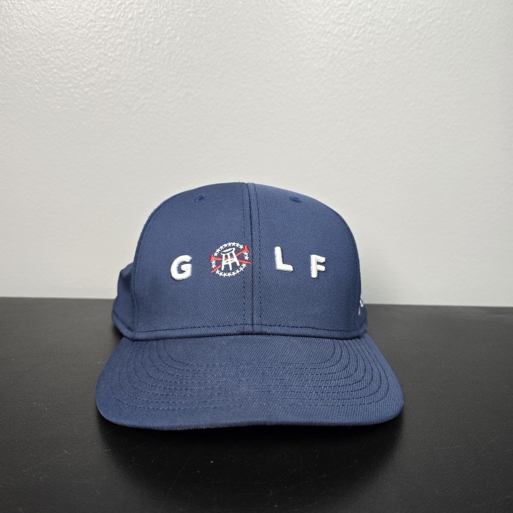 TaylorMade Hat Cap Mens Snap Back One Size Blue Barstool GOLF Logo Performance